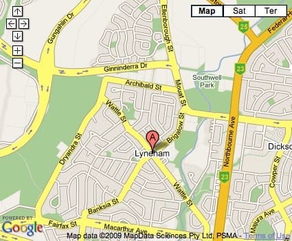 Location Map for Lyneham