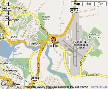 Location Map for Pialligo