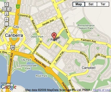 Location Map for Reid