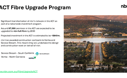 Full fibre upgrades to the ACT NBN network